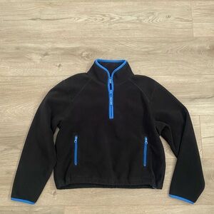 Old Navy Black Fleece Quarter Zip Up